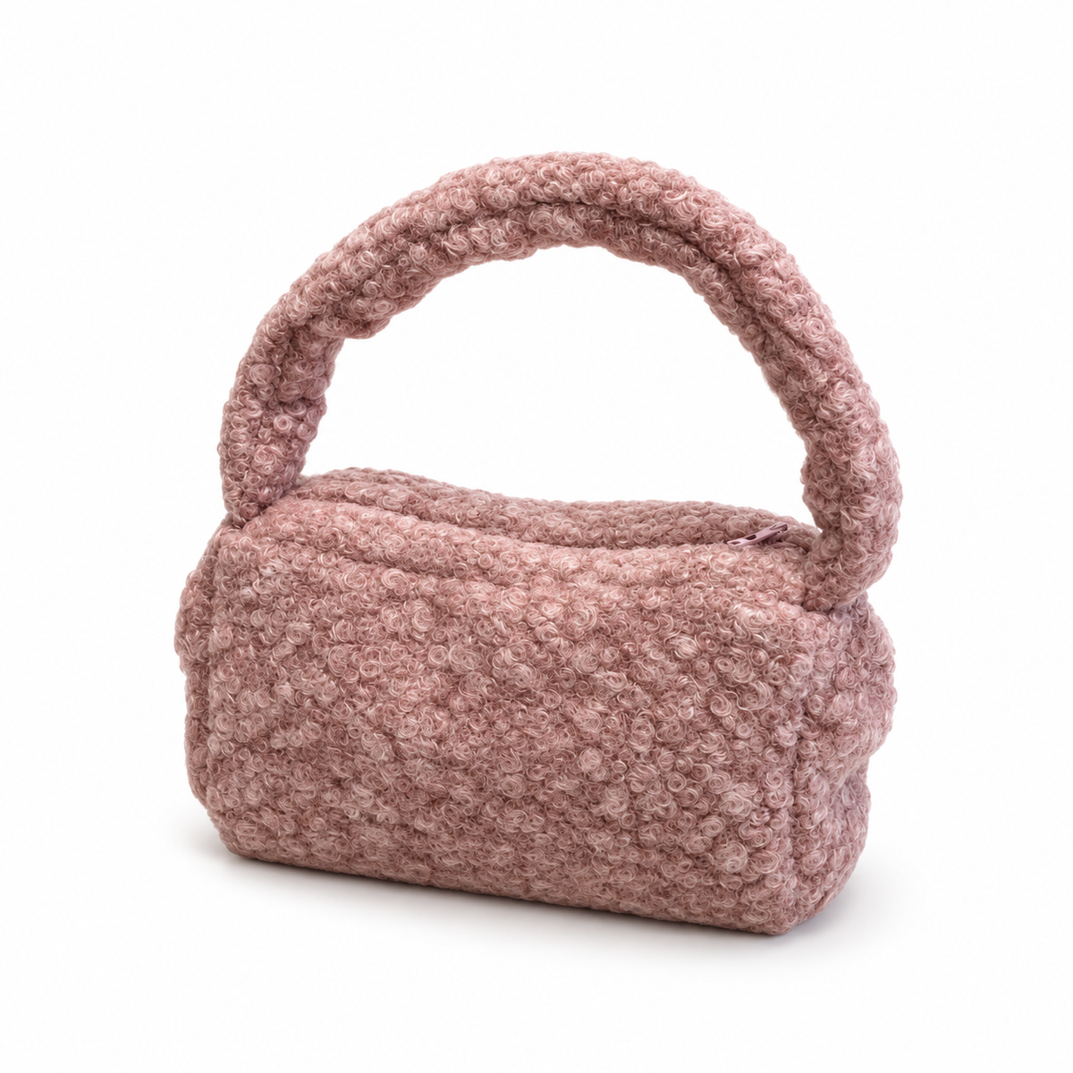 AW26 Deolinda Girls Dusky Pink Boucle Handbag