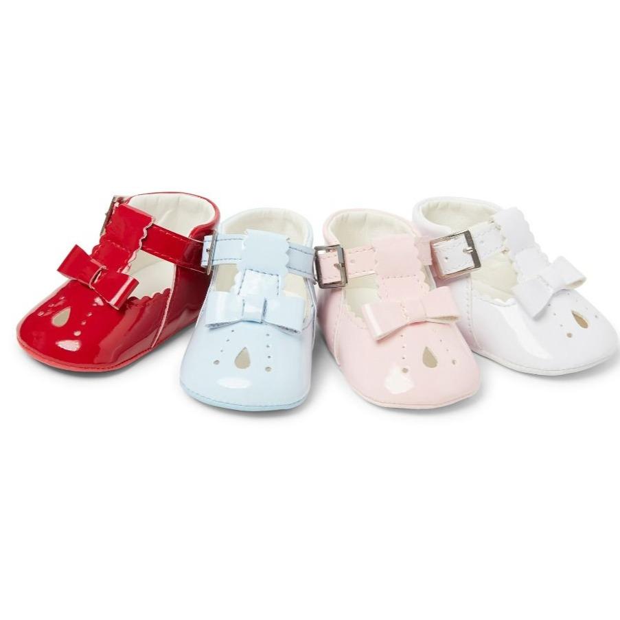 Sevva Baby Girls Patent Leather Bow Shoe 4 COLOURS - Harper