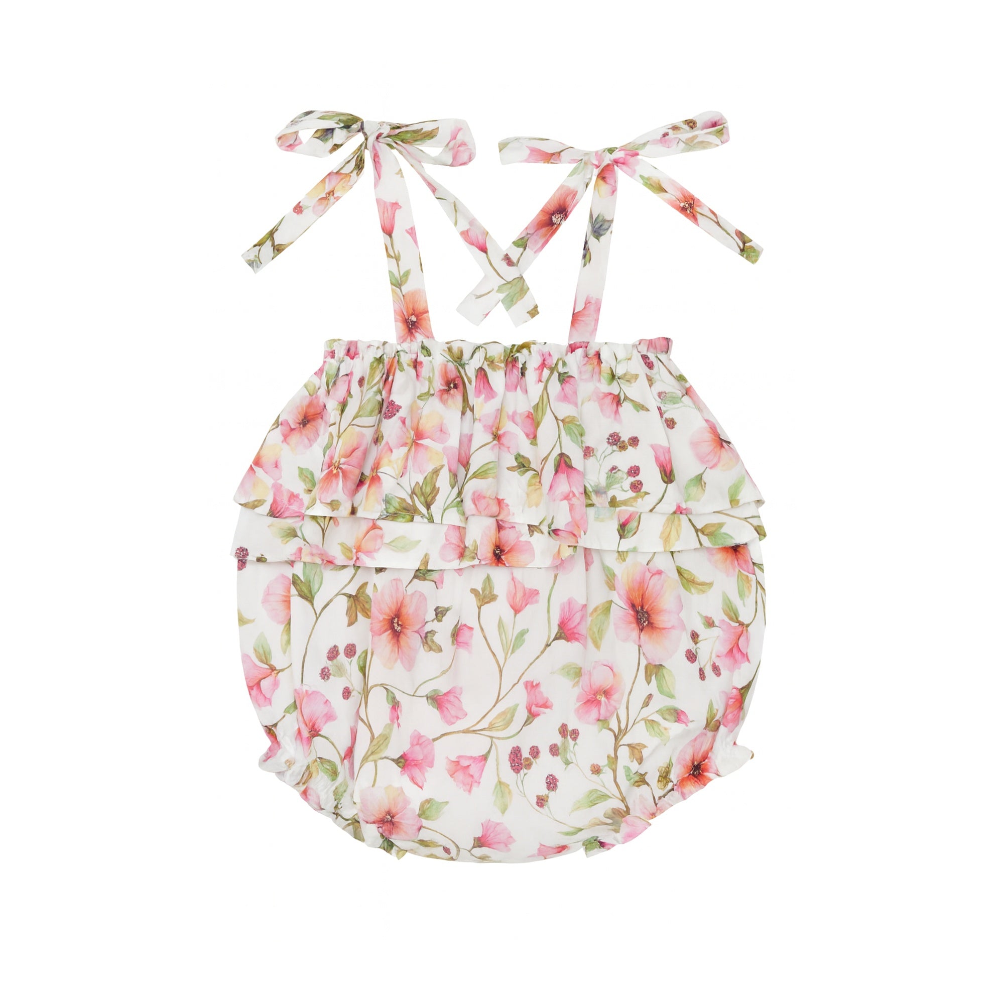 Deolinda Girls Dusky Pink Floral Romper