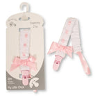 Baby Dummy Clip with Lace Band and Bow
