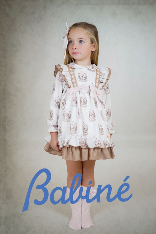 AW25 Babine Girls Pink Bow Carousel Dress