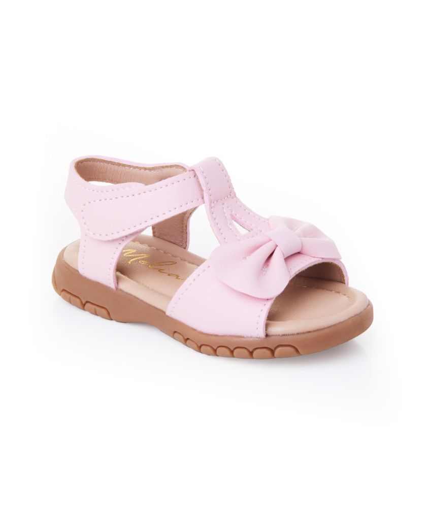 Sevva Girls Leather Open Toe Bow Sandal 2 COLOURS - Matilda