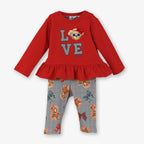 AW26 Miranda Red Teddy Bear Legging Set