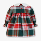 AW26 Miranda Girls Green & Red Plaid Dress