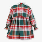 AW26 Miranda Girls Plaid Green Dress