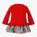 AW26 Miranda Baby Girls Red Teddy Bear Dress