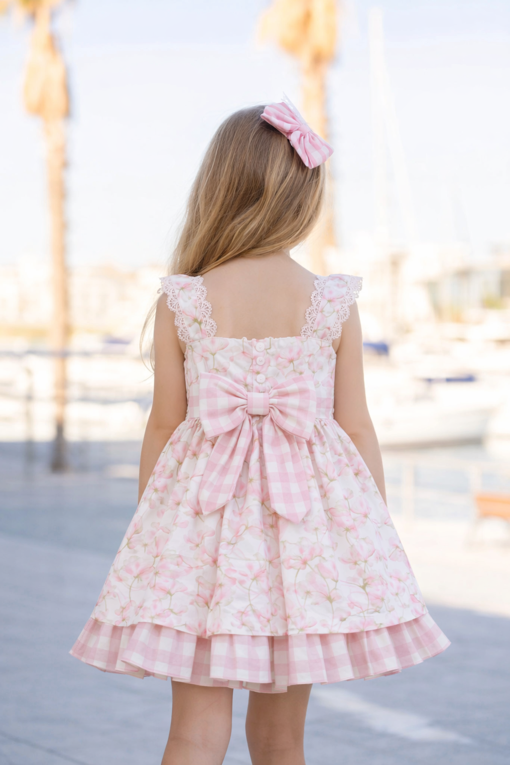 SS26 Miranda Girls Pink Floral Dress