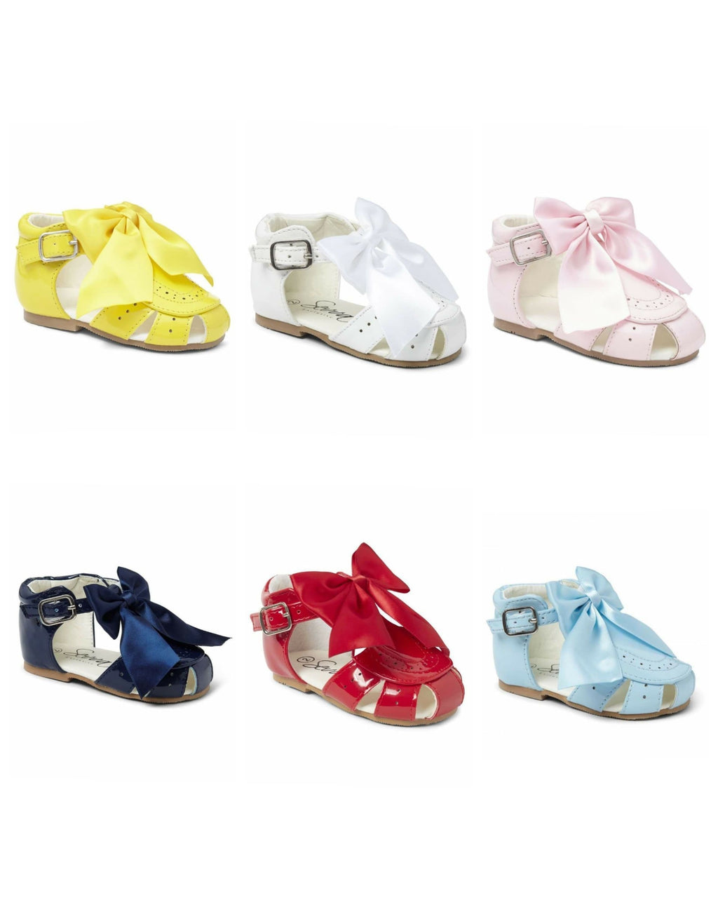 Sevva Girls Satin Bow Sandal 6 COLOURS - Terri
