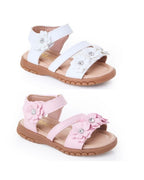 Sevva Girls Flower Open Toe Sandal 2 Colours - Arabella
