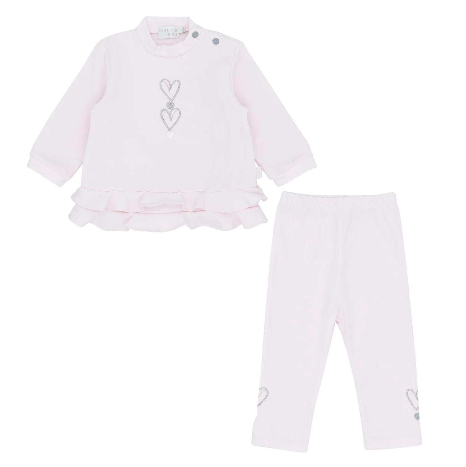 AW25 Pastels & Co Girls Martha Pink Legging Set
