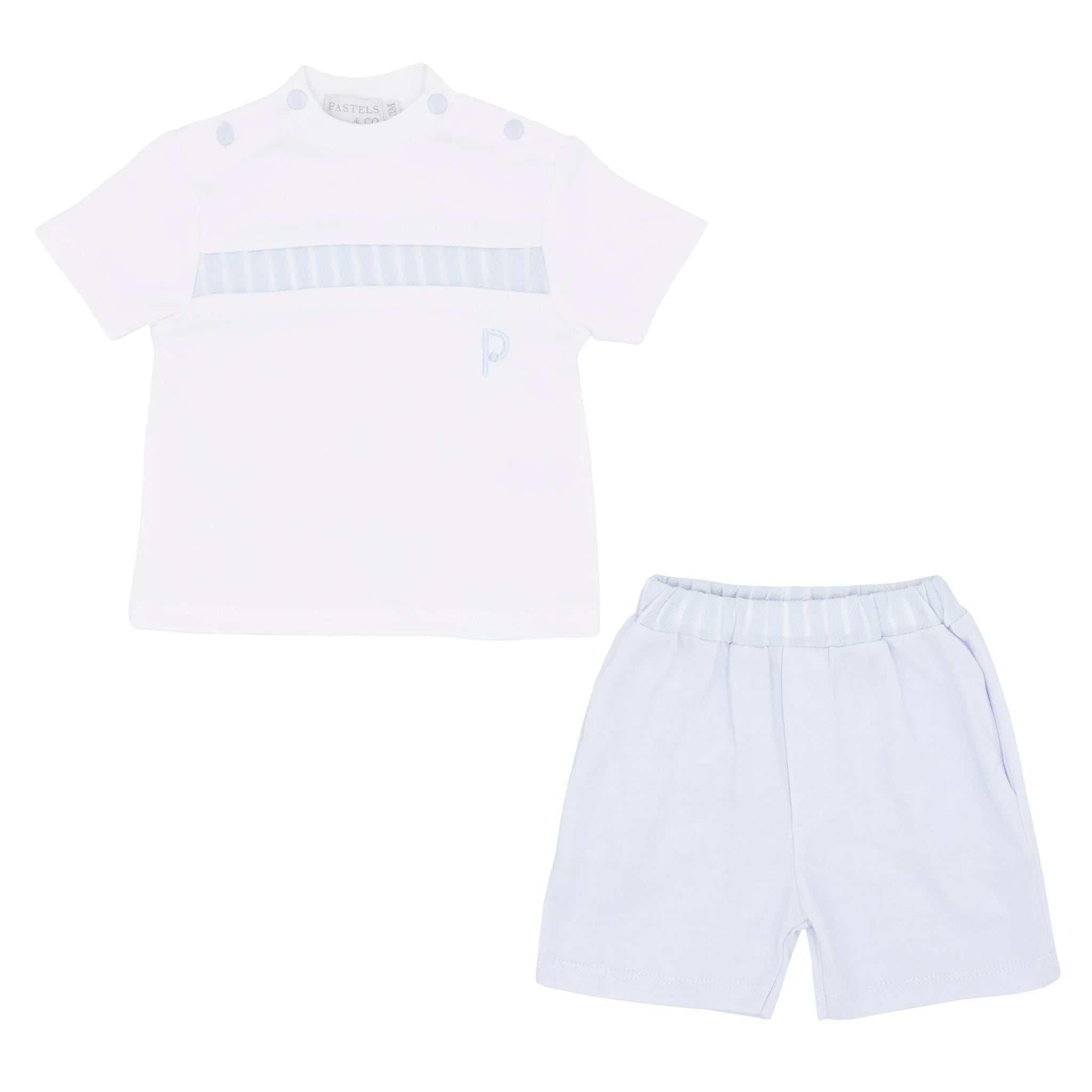 Pastels & Co Boys Blue T-Shirt and Shorts Set Luke