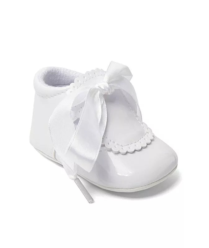 Sevva Baby Girls Patent Satin Bow Shoe 3 COLOURS - Rosie