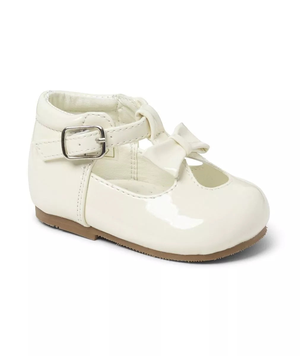 Sevva Toddler Girls Patent Leather Bow T-Bar Shoe (Multiple Colours) - Lily