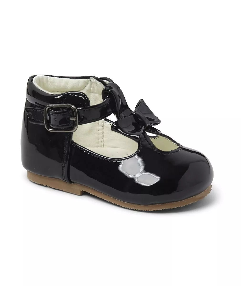 Sevva Toddler Girls Patent Leather Bow T-Bar Shoe (Multiple Colours) - Lily