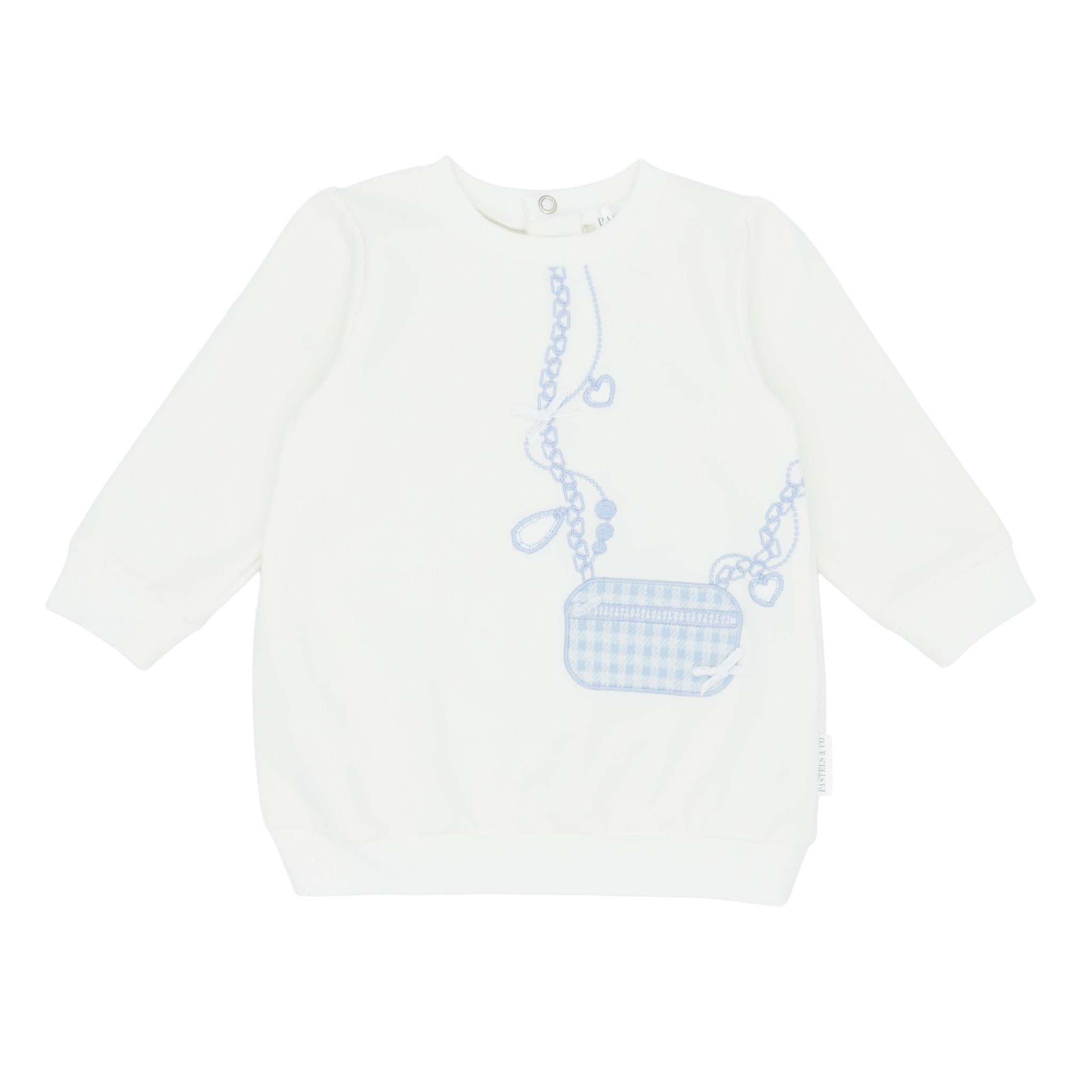 AW25 Pastels & Co Girls Belusky Blue Sweatshirt Dress