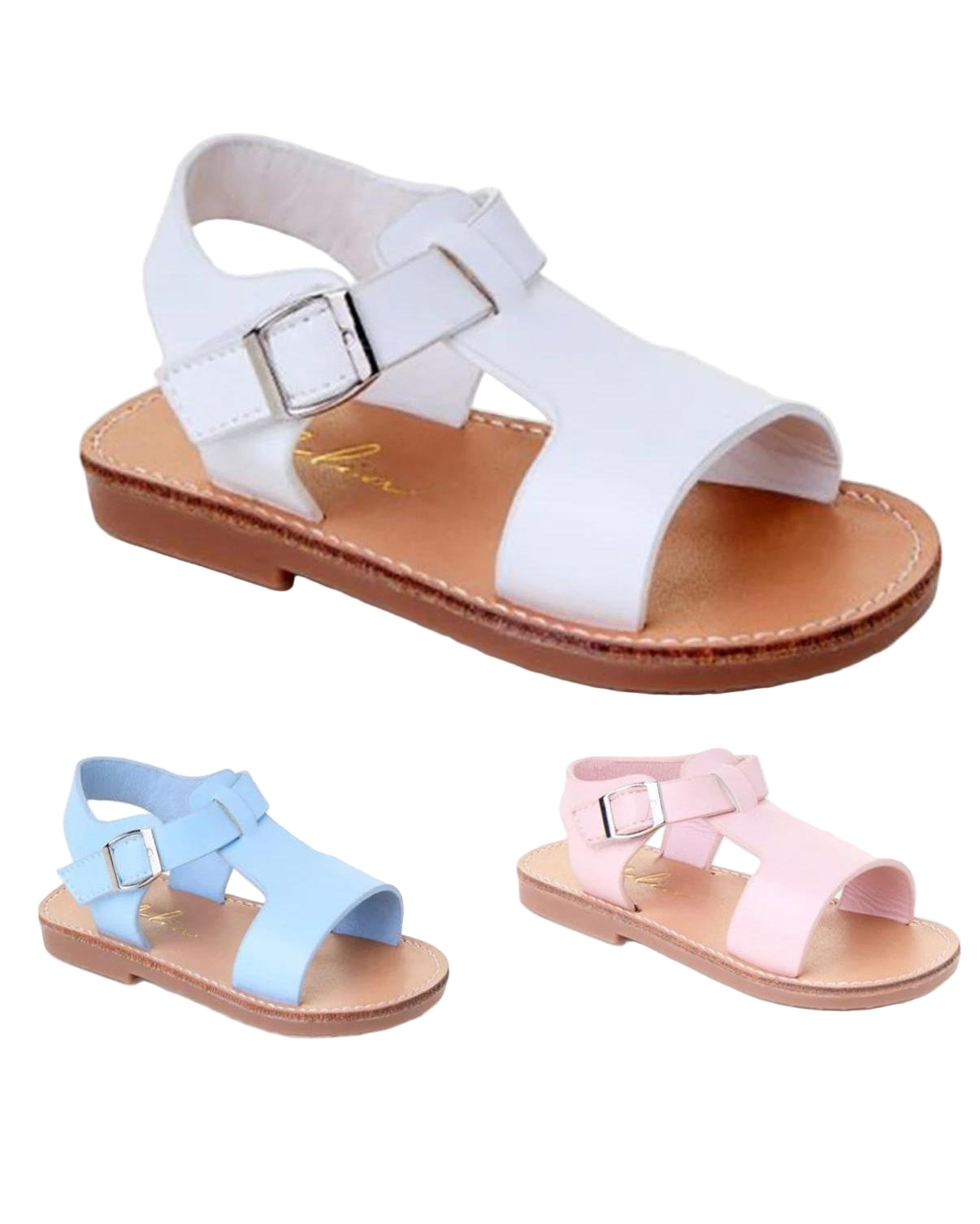 Sevva Open Toe Leather Sandal 3 COLOURS - Wyatt
