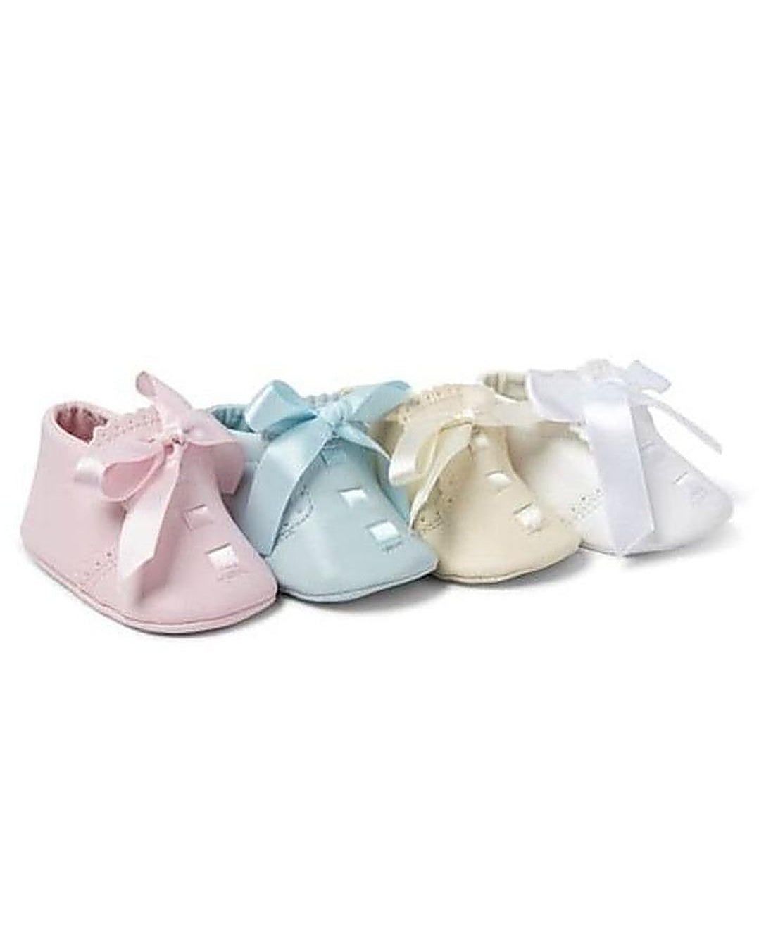 Sevva Baby Girls Leather Satin Bow Shoe 4 Colours - Elliot