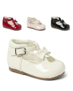 Sevva Toddler Girls Patent Leather Bow T-Bar Shoe (Multiple Colours) - Lily