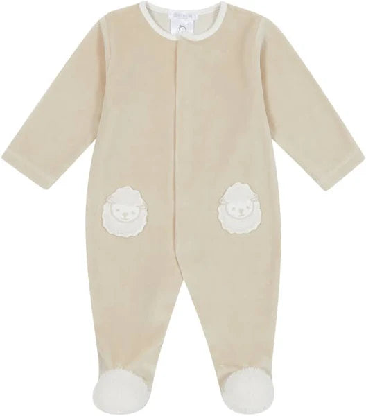 Deolinda Unisex Beige Sheep Baby Grow DBI24103