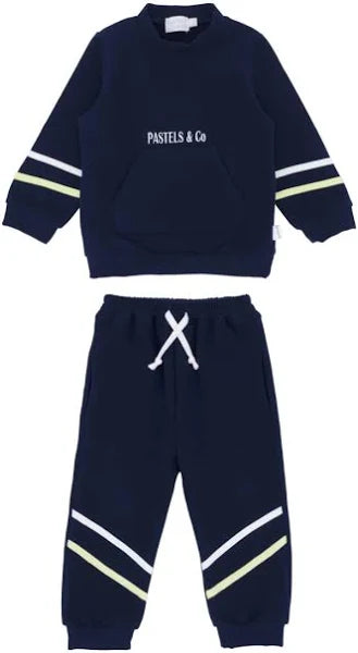 AW25 Pastels & Co Boys Navy Miller Tracksuit