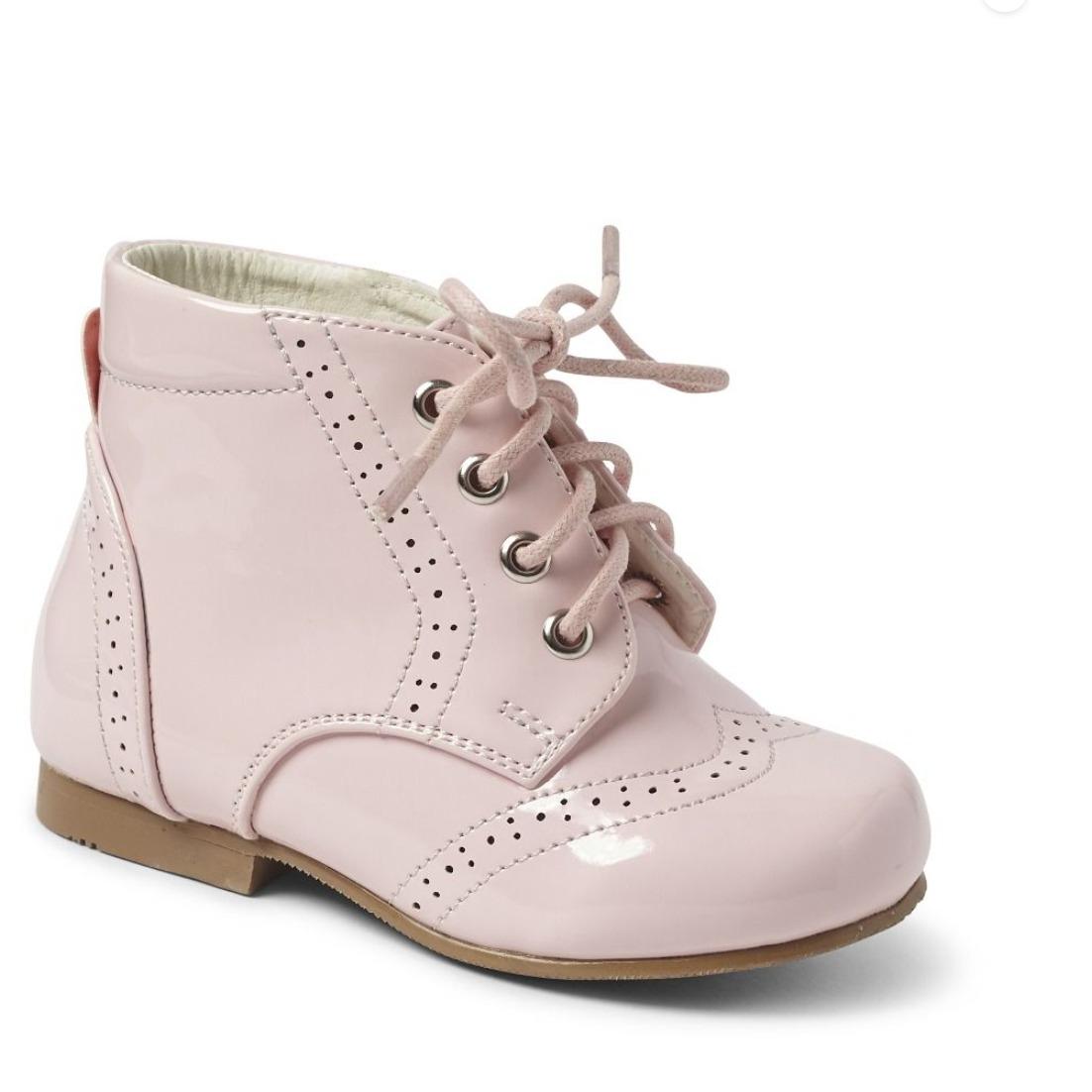 Sevva Patent Leather Brogue Ankle Boot (Multiple Colours) - Quinn