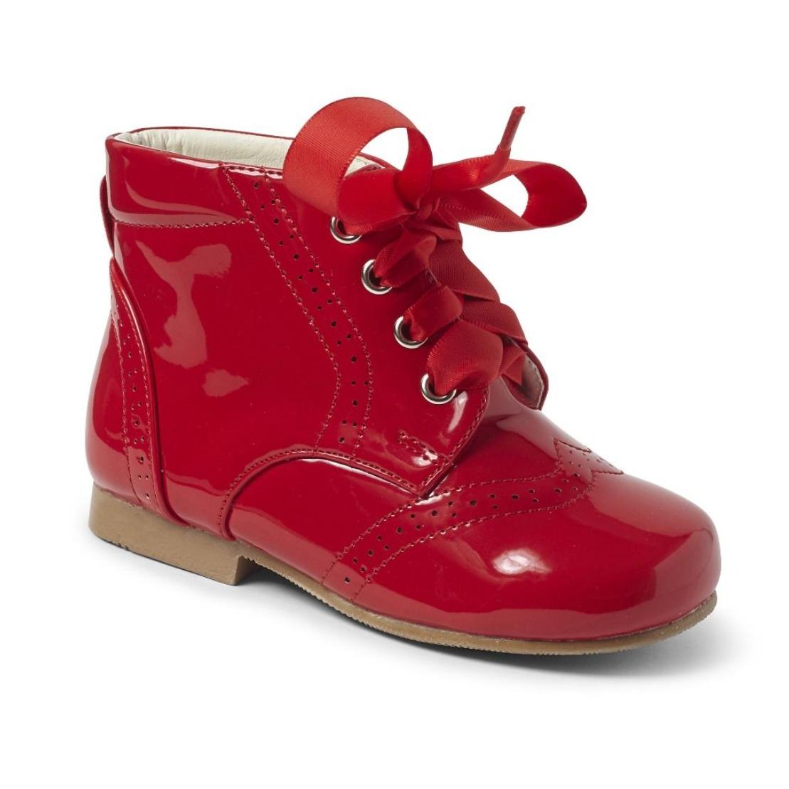 Sevva Patent Leather Brogue Ankle Boot (Multiple Colours) - Quinn