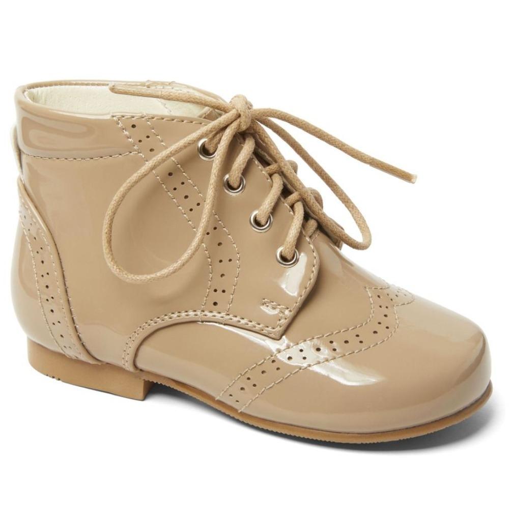 Sevva Patent Leather Brogue Ankle Boot (Multiple Colours) - Quinn