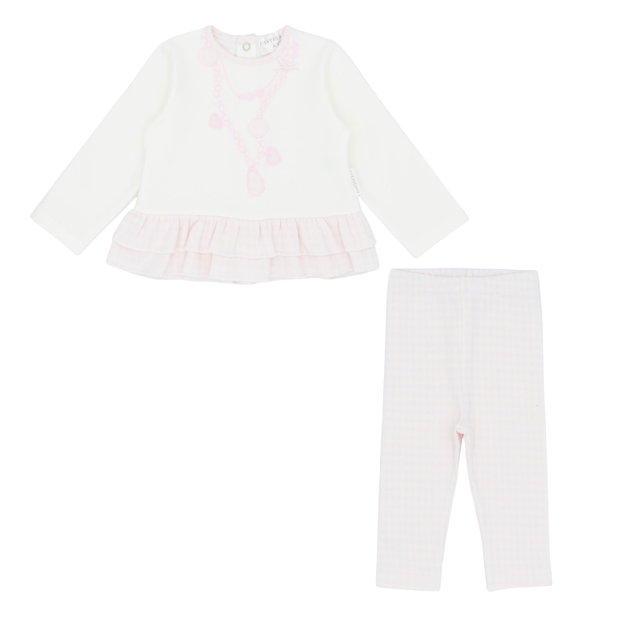 AW25 Pastels & Co Girls Cora Pink Jumper & Legging Set
