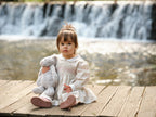 AW25 Deolinda Girls Pink Floral Smocked Dress with Matching Knickers