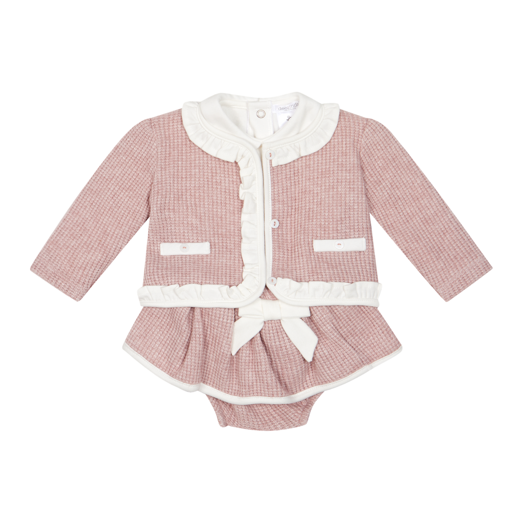 AW26 Deolinda Dusky Pink Three-Piece Jam Pant Set