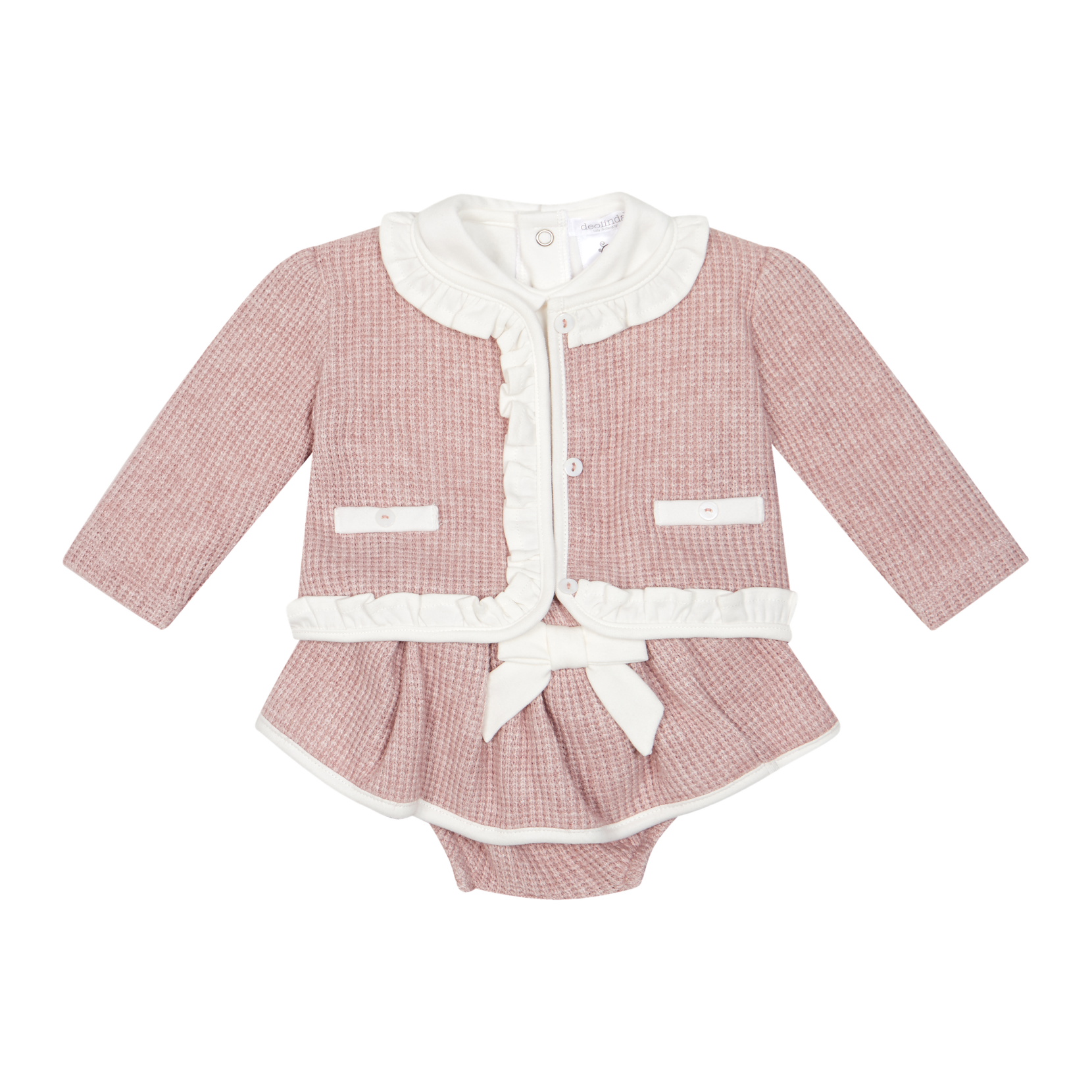 AW26 Deolinda Dusky Pink Three-Piece Jam Pant Set