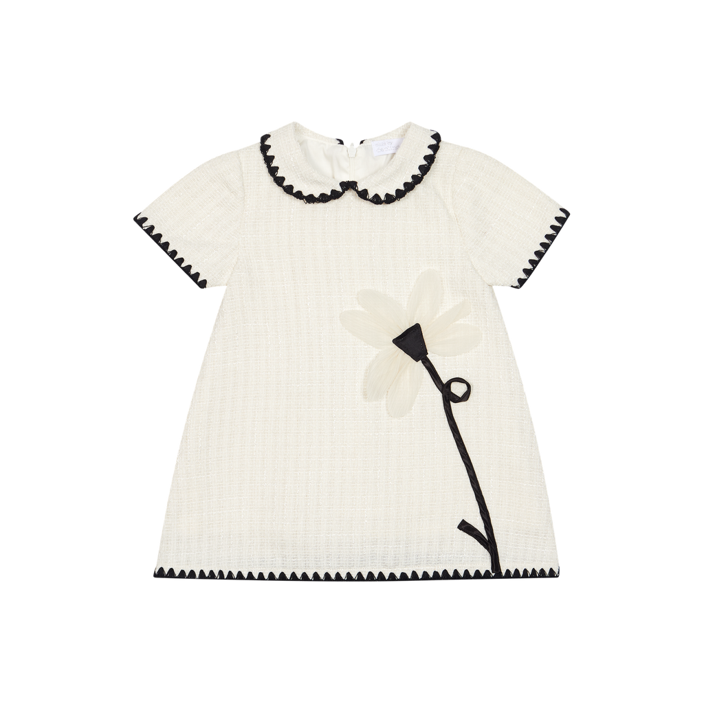 AW26 Chic by Deolinda Cream & Black Floral Design Dress