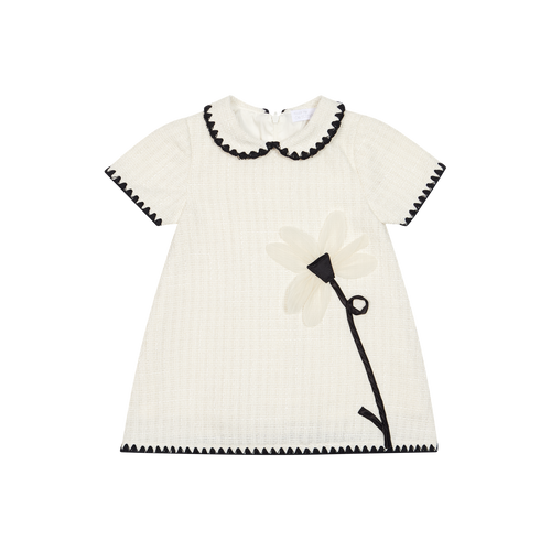 AW26 Chic by Deolinda Cream & Black Floral Design Dress